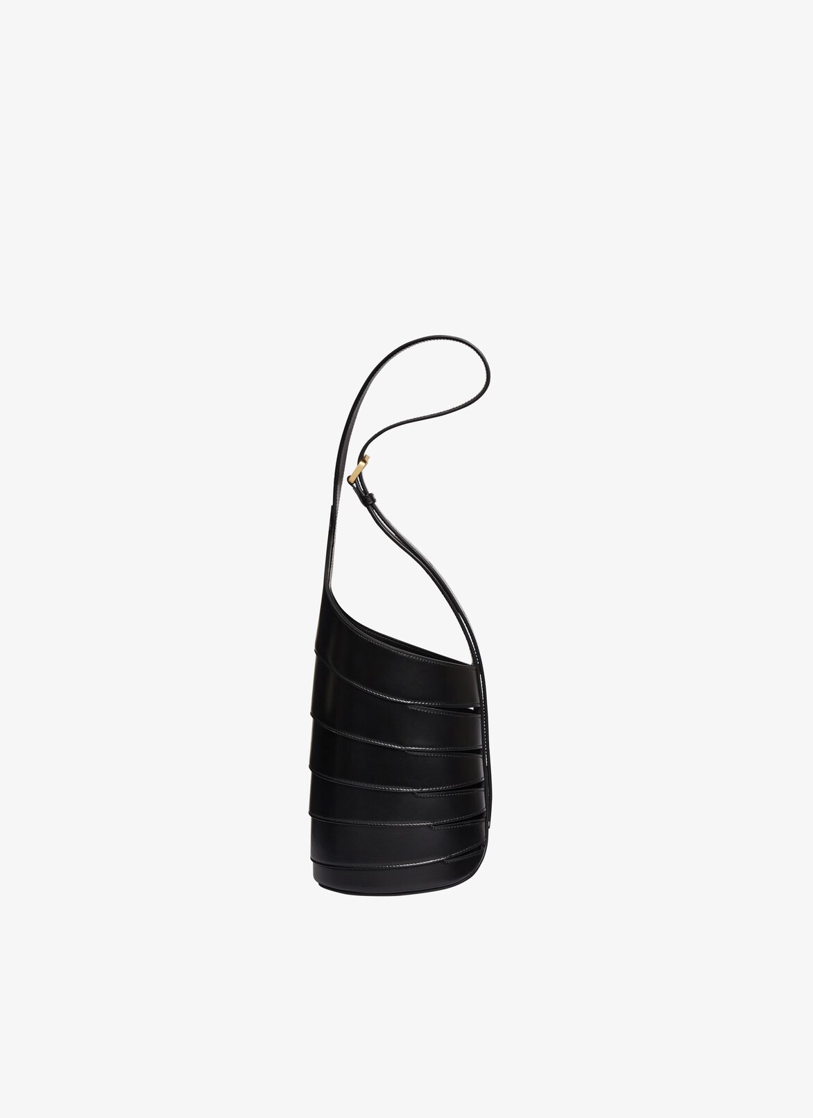 BABEL SMALL BAG IN GLOSSY SMOOTH CALFSKIN ALAÏA BLACK BABEL SMALL BAG IN GLOSSY SMOOTH CALFSKIN